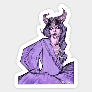 Gothic Swan Princess Sticker